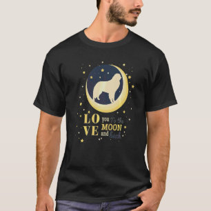 Hou van Kuvasz hond naar de maan T-shirt