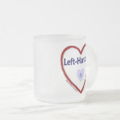 Hou van linkshandigen matglas koffiemok (Voorkant rechts)