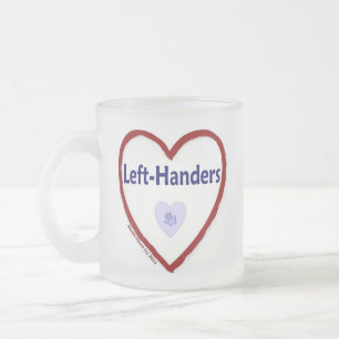 Hou van linkshandigen matglas koffiemok