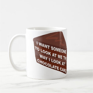 Hou van me als chocoladetaart Grappige mok