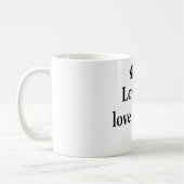 Hou van me, hou van mijn hond koffiemok (Links)
