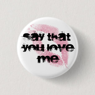 Hou van me Pin Ronde Button 3,2 Cm