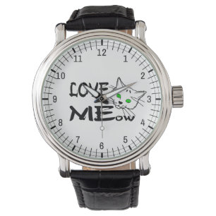 Hou van meow horloge