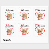 Hou van mijn Chihuahua Stickers (Vel)