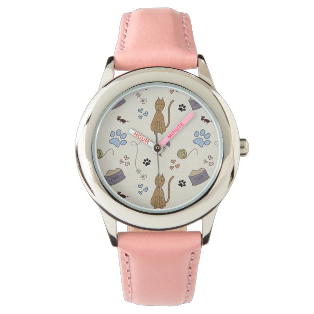 Hou van mijn kat Kind Horloge (Voorkant)