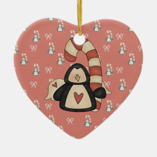 Hou van mijn Penguin Keramisch Ornament (Voorkant)