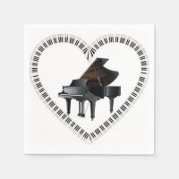 Hou van mijn piano servetten