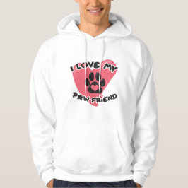 Hou van mijn poot vriend - Valentijnsdag Gift Hoodie
