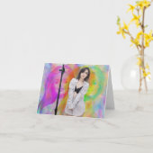 Hou van mijn poppen kaart (Gele Bloem)