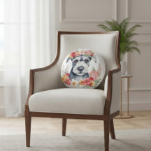 Hou Van Mijn Schnauzer Bloemenkussen