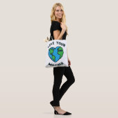 Hou van Moeder Aarde Hart Draagtas (Op model)