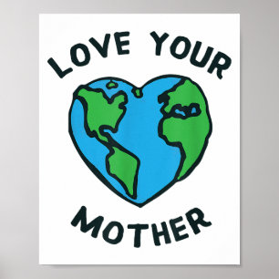 Hou van Moeder Aarde Hart Poster