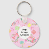 Hou van naaimachine. Peach Sleutelhanger (Achterkant)