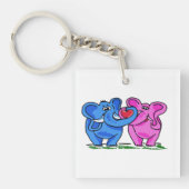 Hou van olifanten sleutelhanger (Voorkant)