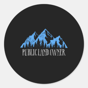 Hou van onze openbare grond eigenaar ronde sticker