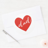 Hou van papa. vrolijke vaderdag ronde sticker (Envelop)