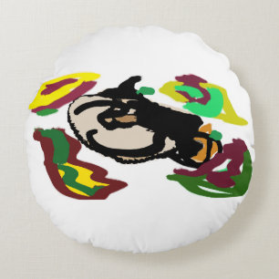 Hou van pompoenen rond kussen