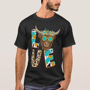 Hou van Schotse Hooglandrunderen Schattig Zonnebl T-shirt