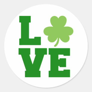 Hou van St. Patrick's Day ☘️💚 Ronde Sticker