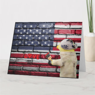 Hou van USA graffiti muurkunst. Kaart