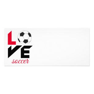 Hou van voetbal reclamekaart