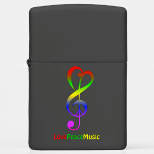 Hou van vredesmuziek, hippie treble slim zwart