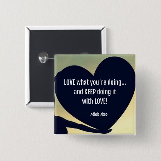 HOU VAN wat je doet Button - Adiela Akoo (Voorkant /achterkant)