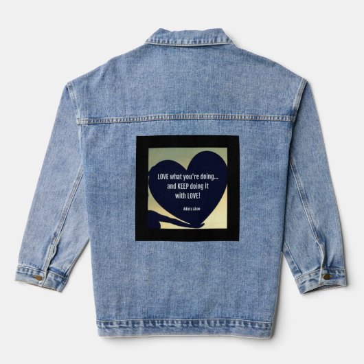HOU VAN wat je doet denim jas - Adiela Akoo Jacket (Achterkant)