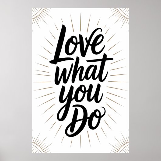 Hou van wat je doet poster (Voorkant)