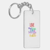 hou van wat je doet sleutelhanger (Voorkant Links)