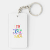 hou van wat je doet sleutelhanger (achterkant)