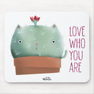 Hou van wie je bent Cactus Kat — Muismat