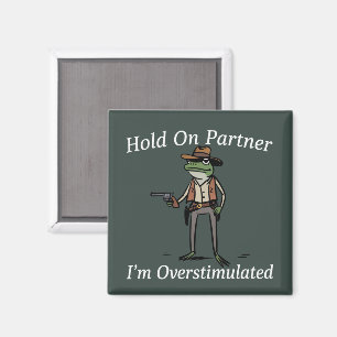 Hou Vast Partner Ik Ben Overstuurde Cowboy Kikker  Magneet