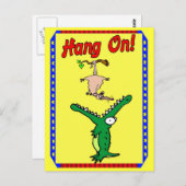 Hou vol! alligator briefkaart (Voorkant / Achterkant)