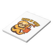 Hou vol baby luiaard Klassiek T-shirt Notitieblok (Gedraaid)