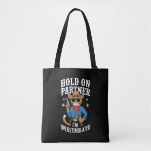 Hou Vol Partner Ik Ben Overprikkeld Retro Western  Draagtas