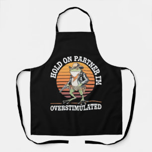 Hou Vol Partner Ik Ben Overstuur Cowboy Kikker Schort