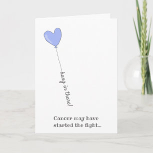 Hou vol! - Versla Kanker - Cute Paarse Ballon Kaart