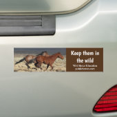 Hou ze in de natuur bumpersticker (Op auto)