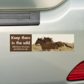 Hou ze in de natuur bumpersticker (Op auto)