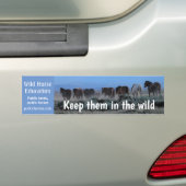 Hou ze in de natuur bumpersticker (Op auto)