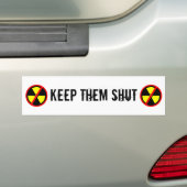 Hou ze tegen de nucleaire slogan van de aangepaste bumpersticker (Op auto)