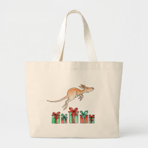 Houblonnage animal de kangourou au-dessus de sac