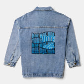 HOUD AAN DE WEG - STEL ROE ROE UW STEMMING DENIM JACKET (Achterkant)