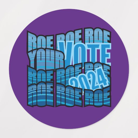 HOUD AAN DE WEG - STEL ROE ROE UW STEMMING LABELS (Design 2)