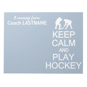 Houd aangepaste Hockey-kleurenlaptop kalm en afspe Notitieblok