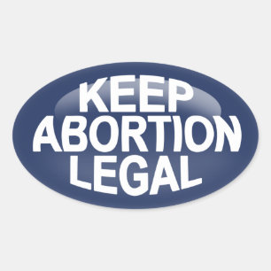 Houd abortus legaal ovale sticker