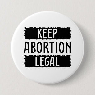 Houd abortus legaal ronde button 7,6 cm