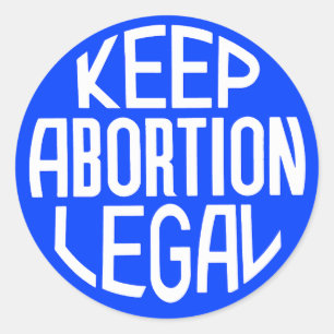 Houd abortus legaal ronde sticker