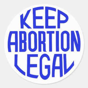 Houd abortus legaal ronde sticker